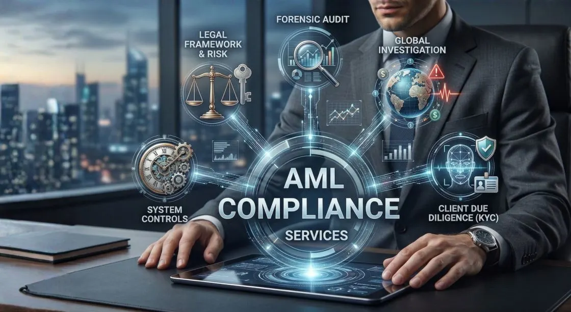 AML CFT regulatory compliance services documentation — Hussain Al Shemsi Chartered Accountants, Sharjah UAE