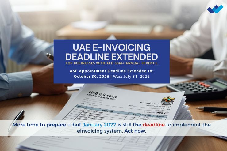 UAE Einvoice Deadline Extended Hussain Al Shemsi Chartered Accountants FTA Update