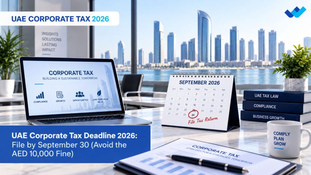 UAE Corporate Tax filing deadline September 30, 2026