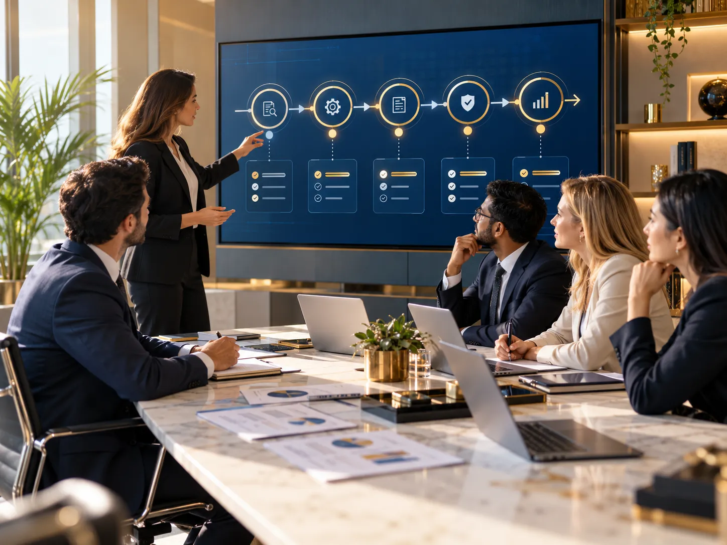 Finance professionals designing UAE e-Invoicing workflows