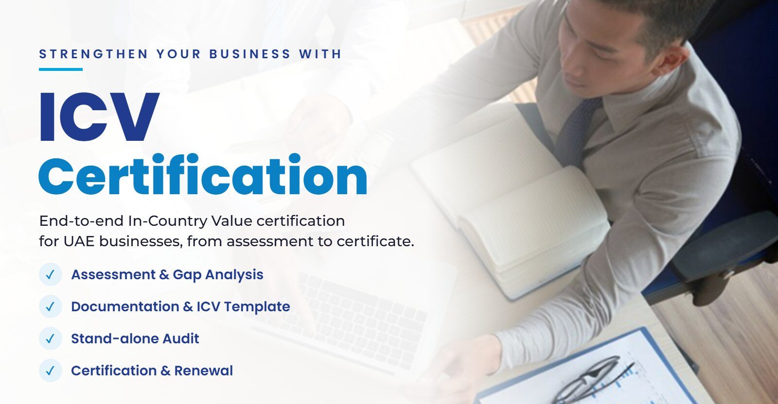ICV certification in the UAE: assessment, ICV template, stand-alone audit and certification by Hussain Al Shemsi Chartered Accountants